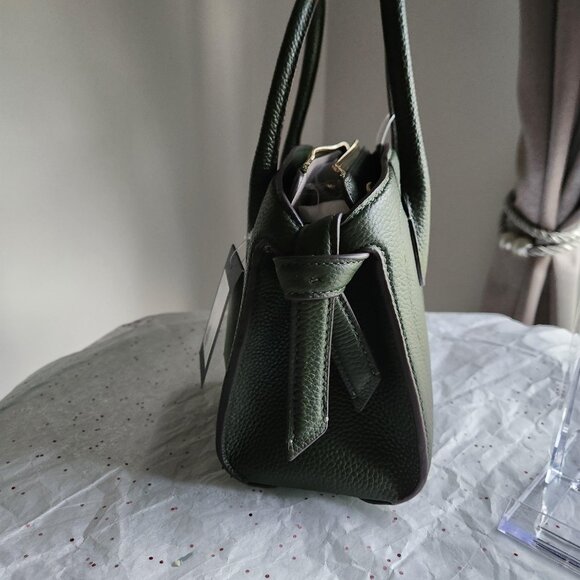 Kate Spade Olive Green Knott Bonsai Pebbled Leather Mini Satchel  5Pc Set NWT - Picture 7 of 14